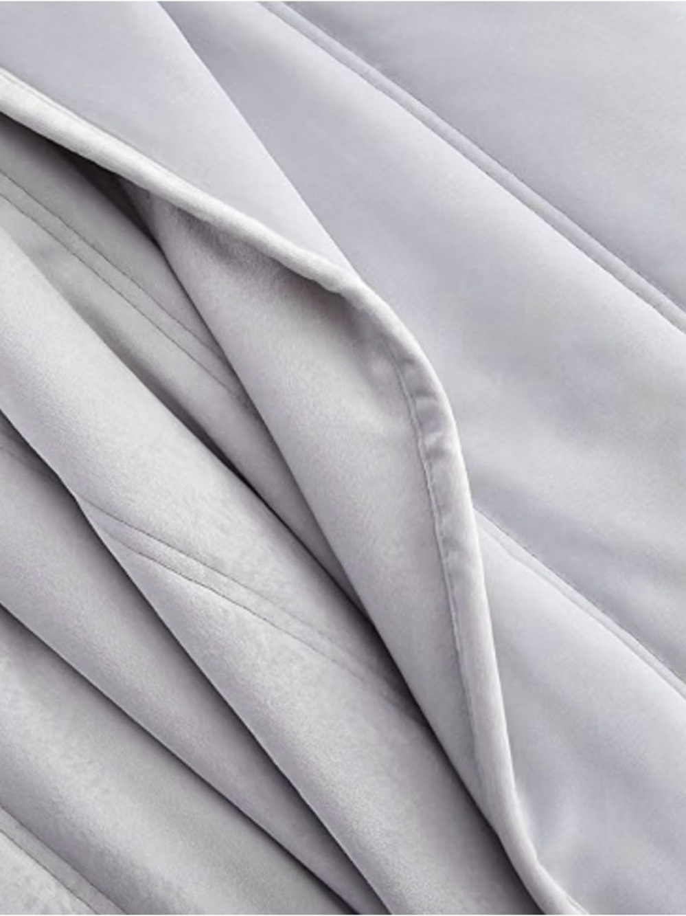 Tahari Home Silver Grey Velvet Channel Queen Coverlet Blanket